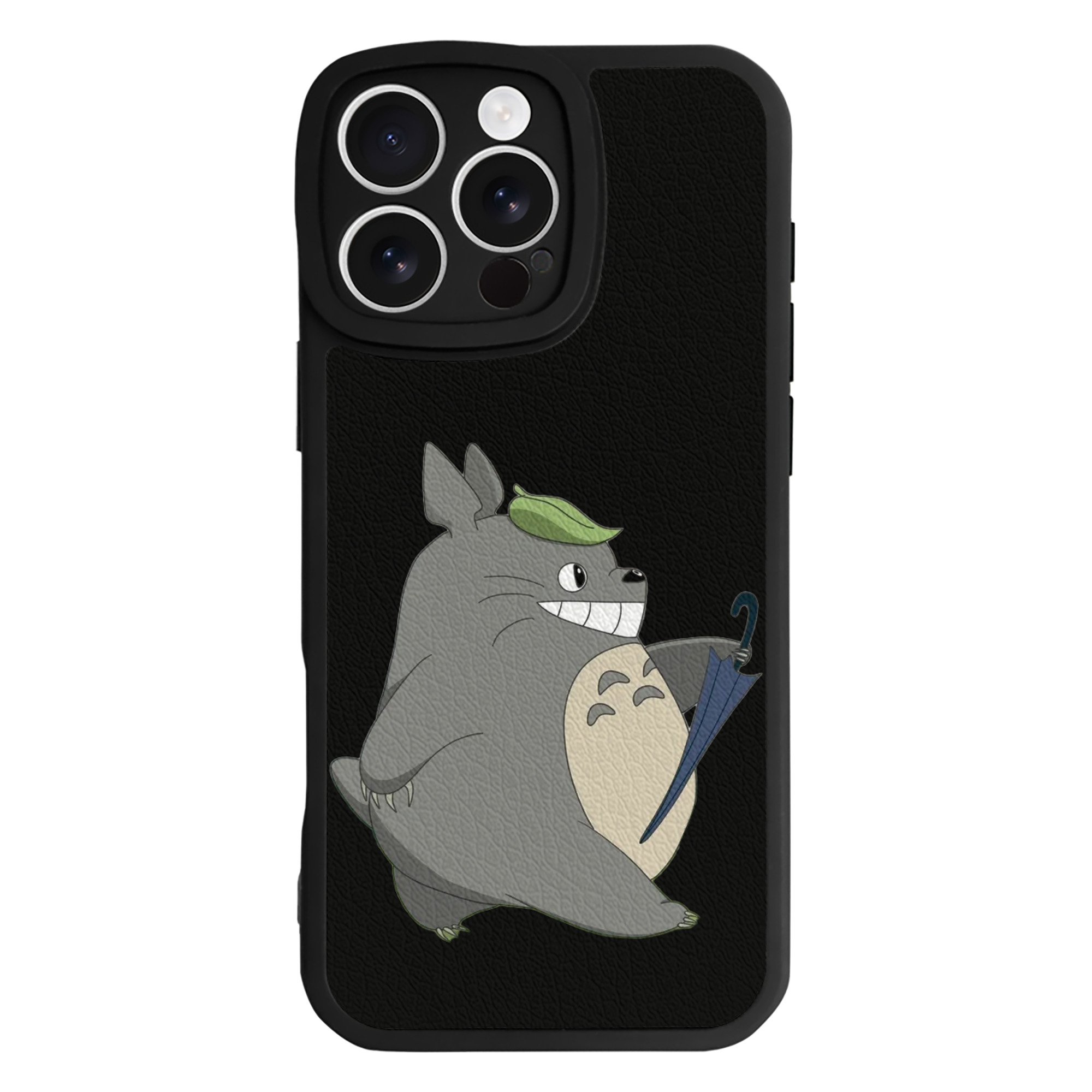 （画像用） となりのトトロ 草壁メイ 草壁サツキ My Neighbor Totoro Satsuki Kusakabe Mei Kusakabe 【iPhone 16シリーズ対応】シリコンスマホケース（レザー調） 材質：シリコン